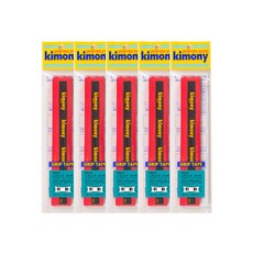 KIMONY 羽球 HI-POST LEGEND SNOW 握把布 KGT139 5入, 紅色, 1套