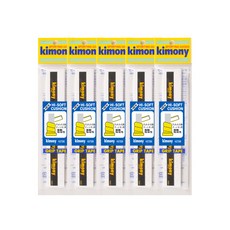 KIMONY 羽球高彈性柔軟新款避震握把布 KGT200 5入, 白色