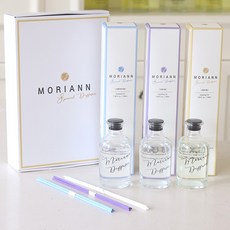 MORIANN 感性擴香3件套組, 棉粉、薰衣草、辣木