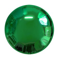 PartyPang 圓形鋁箔氣球 46cm, 綠色, 10入