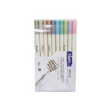 東亞 金屬色書法筆 10色, 混合色, 1套