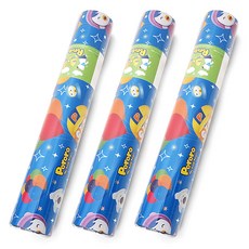 투영디자인 뽀로로 포장지 소 26.5 x 1800cm, 블루, 3개입