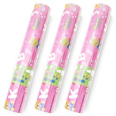 투영디자인 뽀로로 포장지 소 26.5 x 1800cm, 핑크, 3개입