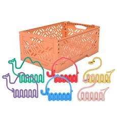 Lifeplus 襪子內衣褲收納盒 + 迷你衣架 6件組, 1套