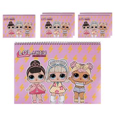 엘오엘서프라이즈 LOL 스케치북 6p 랜덤 발송, 345 x 245 x 7 mm, 33매