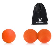 골든래빗 TEP 골든 마사지볼 2종세트 + 파우치, 오렌지, 1세트