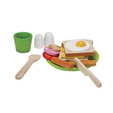 PLAN TOYS 廚房玩具吐司 3602, 紅+黃+綠