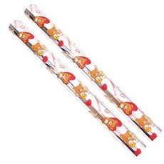 투영디자인 리락쿠마 포장지 대 53 x 1800 cm, 실버, 2개입