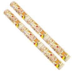 투영디자인 리락쿠마 포장지 대 53 x 1800 cm, 베이지, 2개입