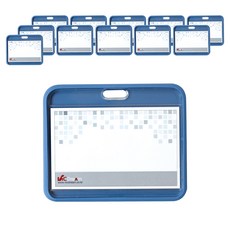 VIC DREAM 6025 Silky ID 銘牌橫版 6p, 藍色, 2件