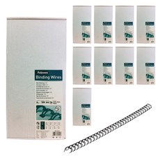 Fellowes 斐樂 綁定線環A4 100p x 10件, 10mm, 黑色