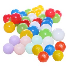 AHATOY 球池球組 A款 棉花糖球 100入 + 金剛球 50入 + 彈力球 100入, 混合顏色, 1個