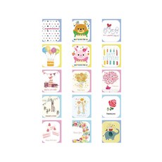 Hallmark 生日快樂迷你卡片15款套組, 混合顏色, 2套