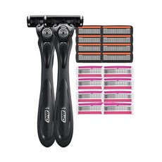 BiC 混合刮鬍刀手把 2入+刮鬍刀片 8入+修容刀片 8入, 1套