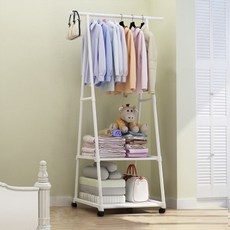 YEEUN 移動貨架衣架, 白色的