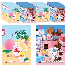 YOUNG ART 國小10格國語筆記本 女孩用 20張, 隨機出貨, 40入