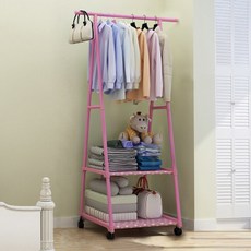 YEEUN 移動貨架衣架, 粉色的