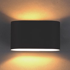 DAYSTAR HOUSE 韓國製室內裝飾橢圓壁燈, 黑色