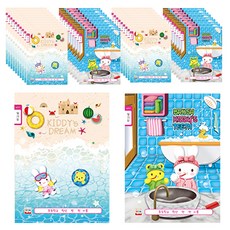 YOUNG ART 國小日記本 寬格 女孩用 20張, 隨機出貨, 40入