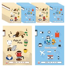 YOUNG ART 小學8格國語筆記本 男孩用 20張, 隨機出貨, 40個