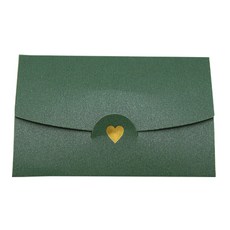 Donna&deco Lily 名片信封 S, 深綠色, 20入