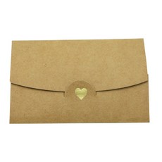 Donna&deco Lily 名片信封 S, 牛皮紙色, 20入