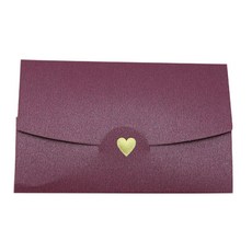 Donna&deco Lily 名片信封 S, 紫紅色, 20入