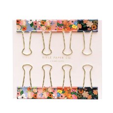 라이플페이퍼 LIVELY FLORAL 바인더 클립 8p 세트, 32 x 57 mm, 1세트