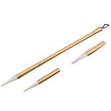 Minitine 迷你玉筆替換書法套組金色, 3.8cm、4.4cm、4.8cm, 1套