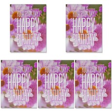 Hallmark 生日快樂卡+信封 KED2143, 混色, 5套