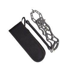 BATTLE FISHING Blackburn 金屬魚嘴夾 BL017-BK, 黑色, 1個