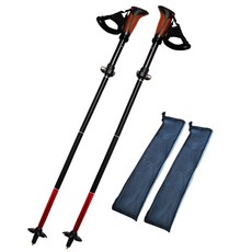 CAMPNIC 輕便折疊登山杖 CN-6500PS 2入組+收納袋, 混色