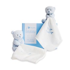 DoudouEtCompagnie 法國情感依戀娃娃藍熊2p DC2918, 藍色