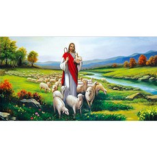 ZEZENEW 好牧人鑽石畫DIY套組, 混色, 1套