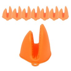 Block Mart 廚房矽膠鍋把, 橘色, 8個