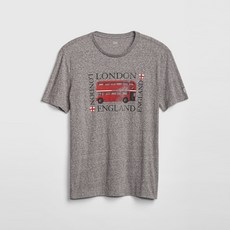 갭 남성용 그래픽 반팔 크루넥 티셔츠