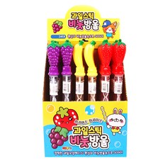 해피프랜즈 1000 과일스틱 비눗방울 24p, 랜덤 발송, 1개