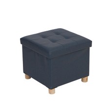 CASAMARU 素色方形收納椅凳, 海軍