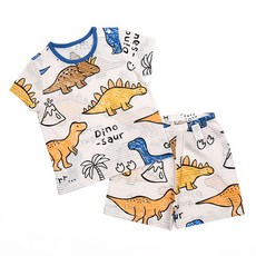 Maykids 男童恐龍印花短袖短褲套裝