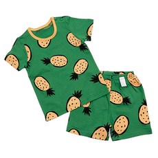 메이키즈 아동용 통기성 그린파인 5부내의