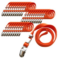 頸掛式吊繩 識別證掛繩 9mm, 橘色, 30入