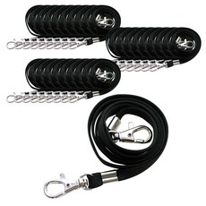 붕어고리 슬링 명찰줄 9mm, 검정색, 50개