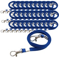 붕어고리 슬링 명찰줄 9mm, 청색, 50개