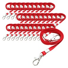 붕어고리 슬링 명찰줄 9mm, 빨강색, 50개