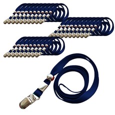 頸掛式吊繩 識別證掛繩 9mm, 深藍色, 30入