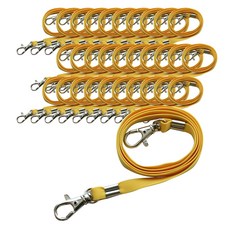 붕어고리 슬링 명찰줄 9mm, 노랑색, 50개