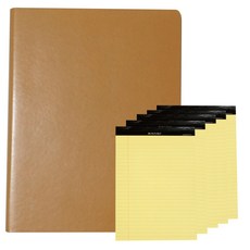 Sonoma 46 硬記事本 A4 + Legal Pad A4 50 張 x 5p 隨機出貨, 淺褐色的, 1套