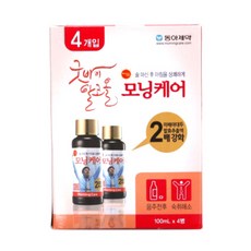 모닝케어 굿바이 알코올 숙취해소음료, 100ml, 4개