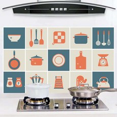 Mins Living Block Mart廚房油污防止床單廚房薄紙TYPE D, 7件