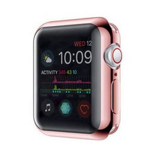 VICHELLE Bright Apple Watch Series 1 42mm 矽膠保護殼, 玫瑰金, 1個